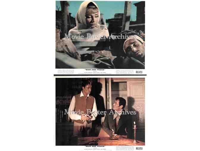 WAR AND PEACE, 1956, mini lobby cards, Audrey Hepburn, Henry Fonda, Mel Ferrer