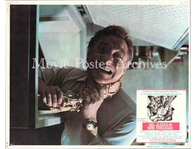 ASYLUM, 1972, lobby cards, Peter Cushing, Britt Ekland, Herbert Lom