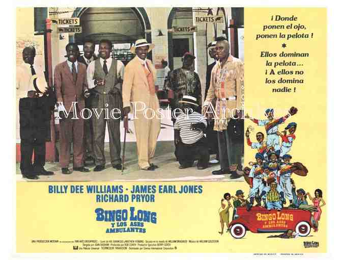 BINGO LONG, 1976, lobby cards, Billy Dee Williams, James Earl Jones, Richard Pryor