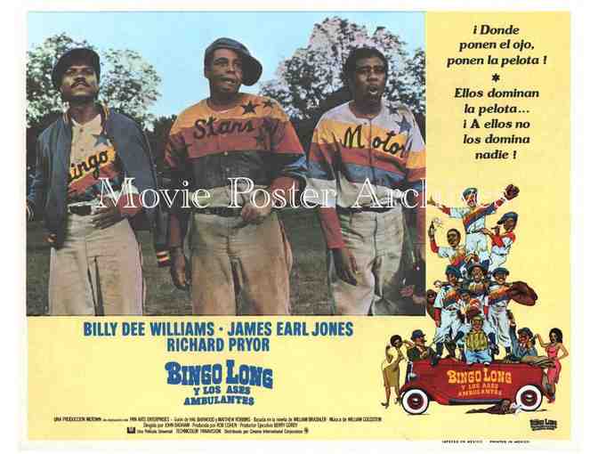 BINGO LONG, 1976, lobby cards, Billy Dee Williams, James Earl Jones, Richard Pryor