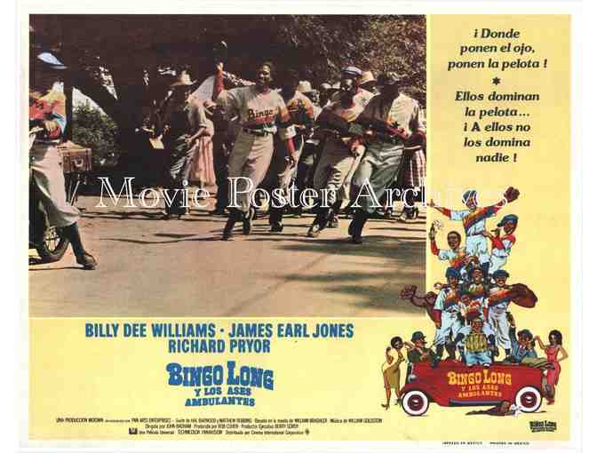 BINGO LONG, 1976, lobby cards, Billy Dee Williams, James Earl Jones, Richard Pryor