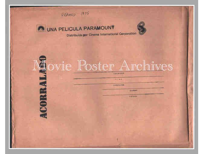 FRAMED, 1975, lobby cards, Joe Don Baker, Conny Van Dyke, Gabriel Dell