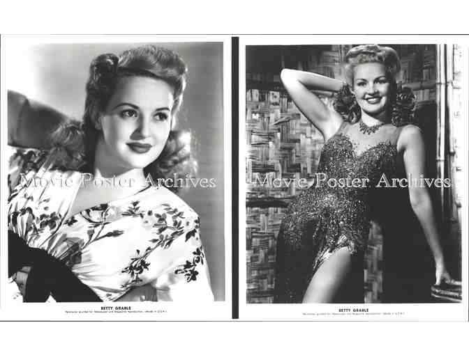 BETTY GRABLE, group of classic celebrity portraits, stills or photos