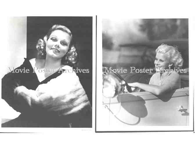 JEAN HARLOW, group of classic celebrity portraits, stills or photos