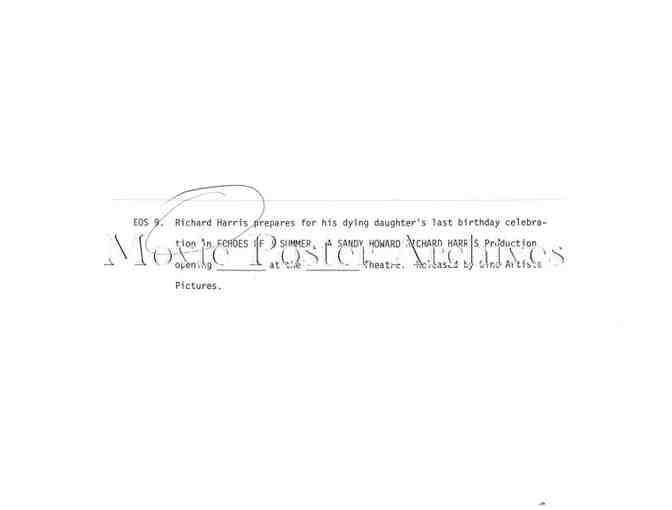 RICHARD HARRIS, group of classic celebrity portraits, stills or photos