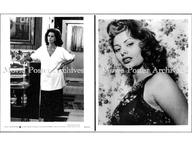 SOPHIA LOREN, group of classic celebrity portraits, stills or photos