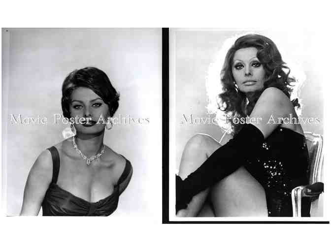 SOPHIA LOREN, group of classic celebrity portraits, stills or photos