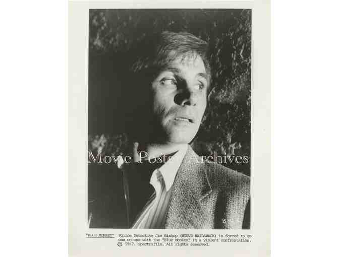 BLUE MONKEY, 1987, movie stills, Steve Railsback, Robin Duke, Susan Anspach.