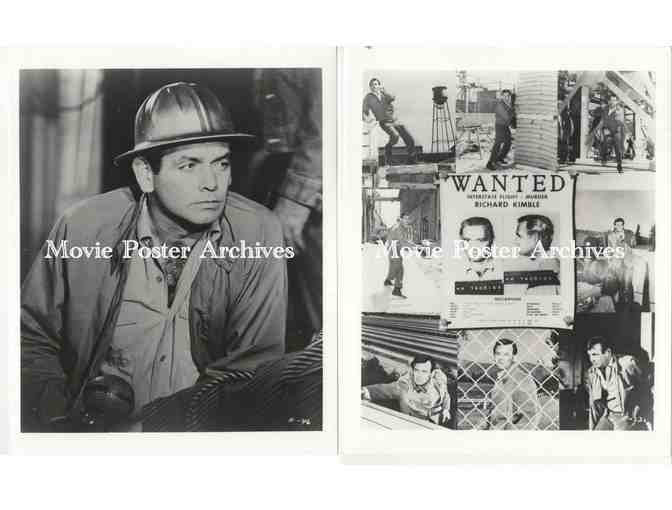 FUGITIVE, 8x10 tv photographs, David Janssen, William Conrad, Barry Morse, Paul Birch