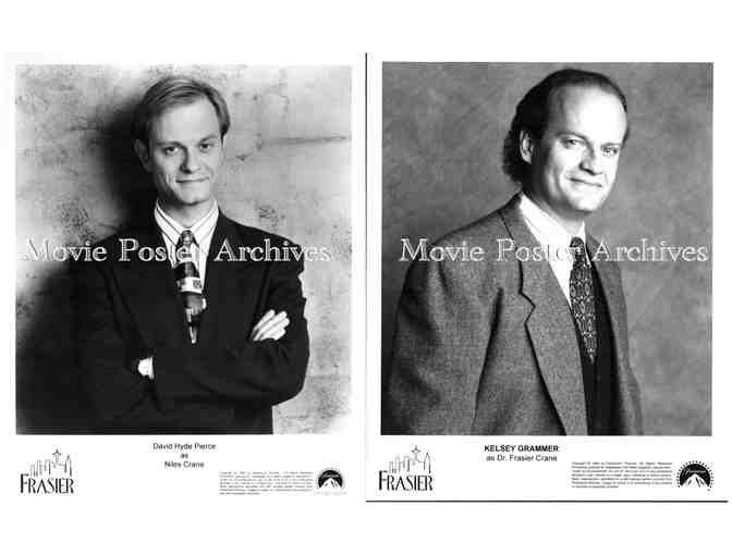 FRASIER, 10 TV STUDIO STILLS, Kelsey Grammar, Jane Leeves, David Hyde Pierce, Peri Gilpin.