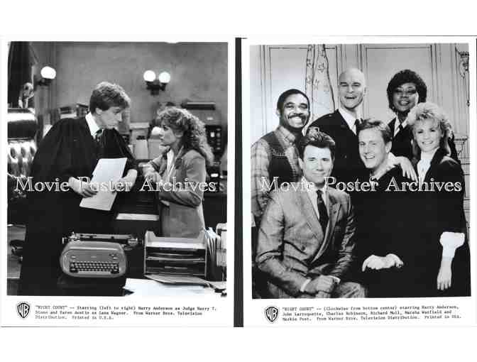 NIGHT COURT, 10 TV STUDIO STILLS, Harry Anderson, John Larroquette, Richard Moll, Post
