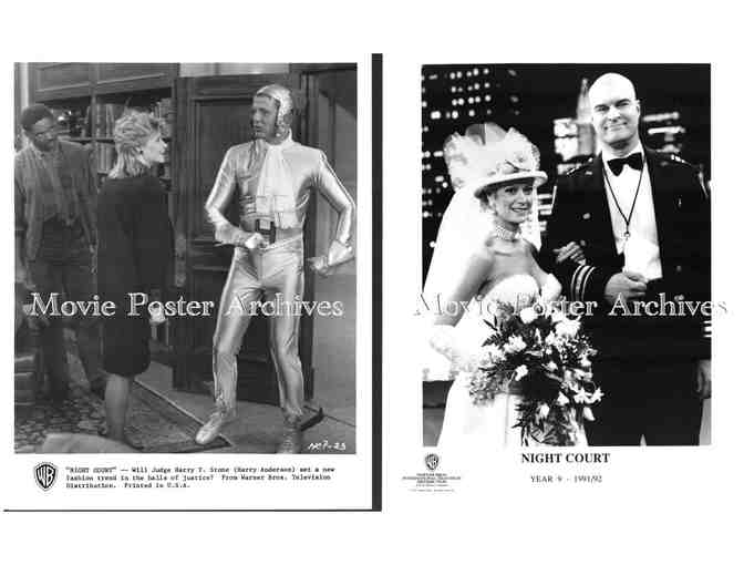 NIGHT COURT, 10 TV STUDIO STILLS, Harry Anderson, John Larroquette, Richard Moll, Post