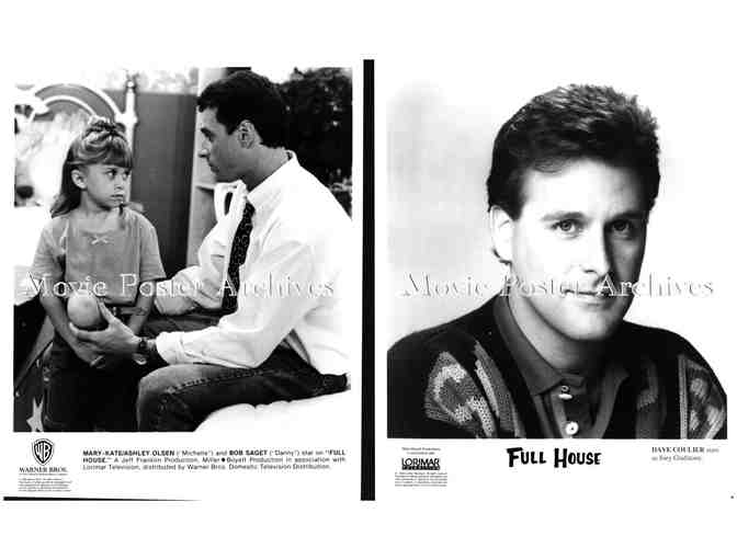 FULL HOUSE, 8x10 tv stills, Bob Saget, John Stamos, Olsen twins, Dave Coulier, Lori Loughlin
