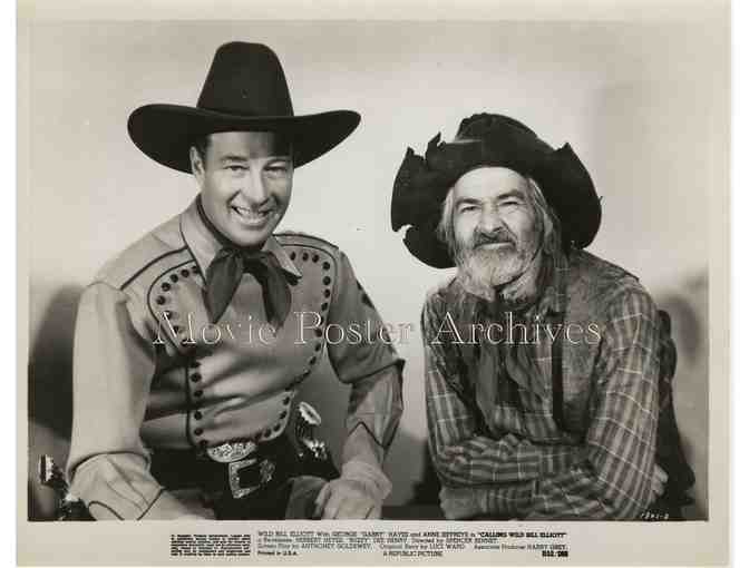 CALLING WILD BILL ELLIOTT, movie still set , Bill Elliot, Gabby Hayes,