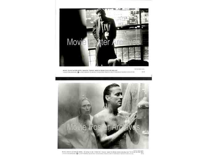 DISCLOSURE, 1994, movie stills, Michael Douglas, Demi Moore