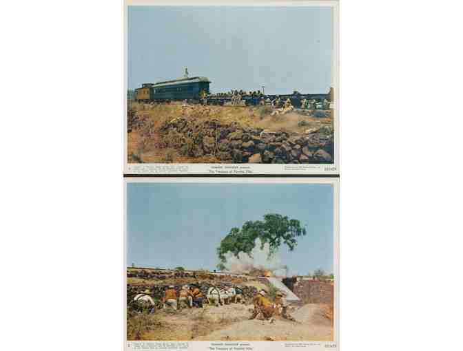 TREASURE OF PANCHO VILLA, 1956, mini lobby cards, Rory Calhoun, Shelley Winters
