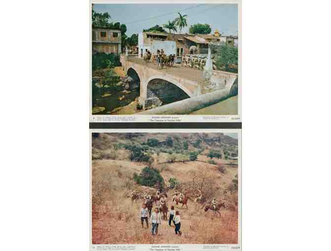 TREASURE OF PANCHO VILLA, 1956, mini lobby cards, Rory Calhoun, Shelley Winters