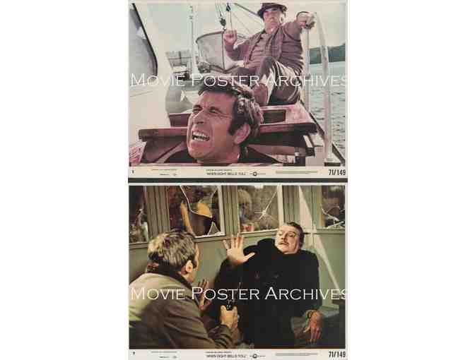 WHEN EIGHT BELLS TOLL, 1971, mini lobby cards, Anthony Hopkins