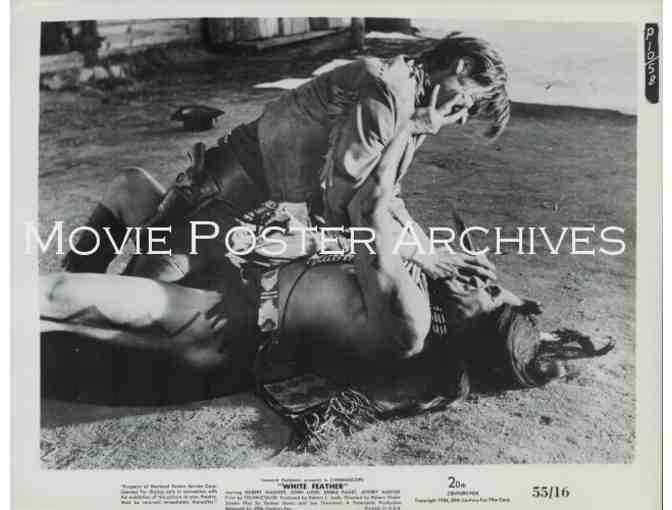 WHITE FEATHER, 1955, movie stills, Robert Wagner, Debra Paget