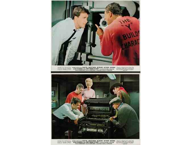 WHOS MINDING THE MINT, 1967, mini lobby cards, Walter Brennan