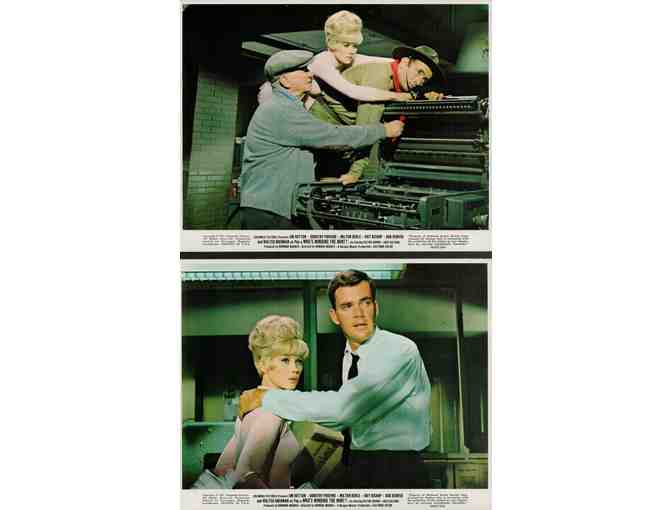 WHOS MINDING THE MINT, 1967, mini lobby cards, Walter Brennan