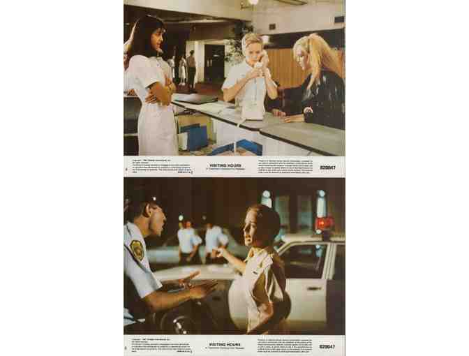 VISITING HOURS, 1982, still and cards, William Shatner, Lee Grant