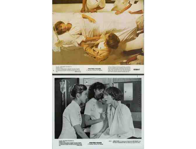 VISITING HOURS, 1982, still and cards, William Shatner, Lee Grant