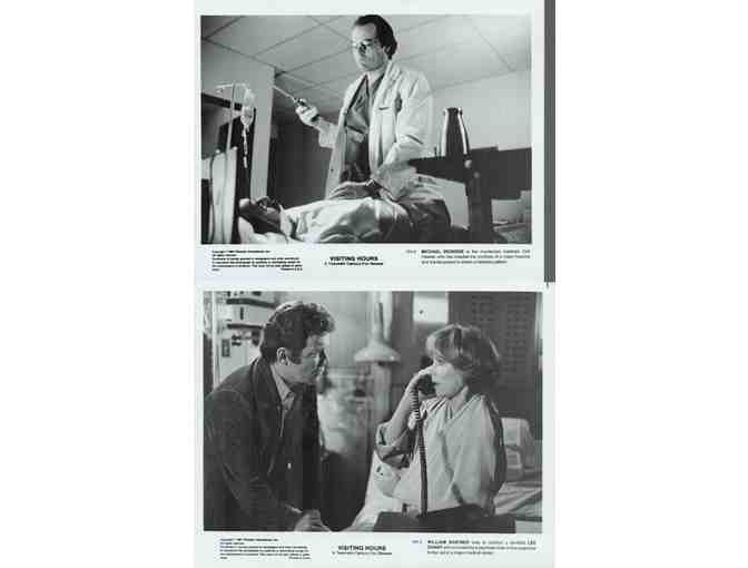 VISITING HOURS, 1982, still and cards, William Shatner, Lee Grant
