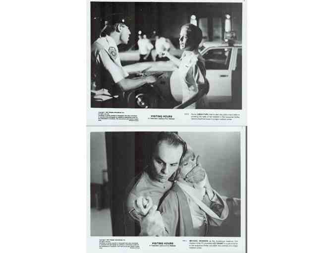 VISITING HOURS, 1982, still and cards, William Shatner, Lee Grant