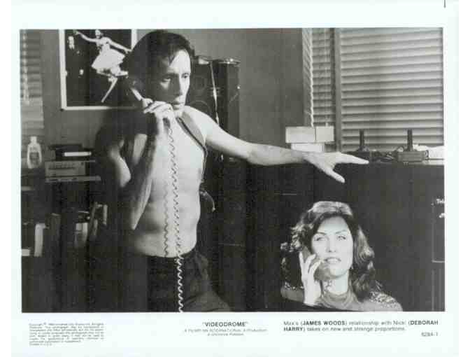 VIDEODROME, 1983, movie stills, James Woods, Debbie Harry