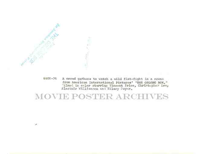 OBLONG BOX, 1969, movie stills, Vincent Price, Christopher Lee