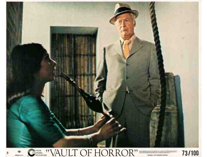 VAULT OF HORROR, 1973, mini lobby cards, Dawn Addams, Curt Jurgens
