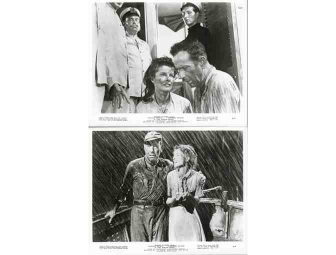 AFRICAN QUEEN, 1952, movie stills, Humphrey Bogart, Katharine Hepburn