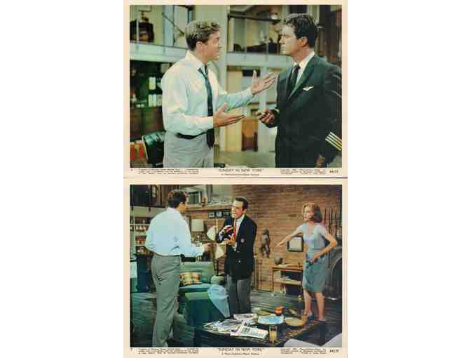 SUNDAY IN NEW YORK, 1964, mini lobby cards, Cliff Robertson, Jane Fonda