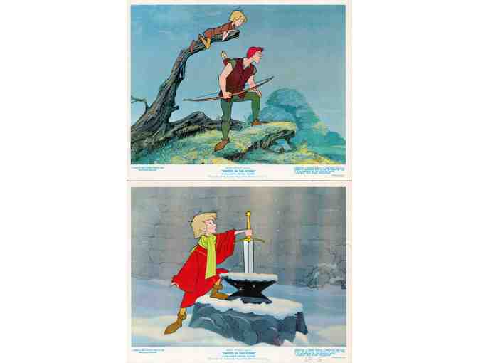 SWORD IN THE STONE, 1964, mini lobby cards, Walt Disney animation