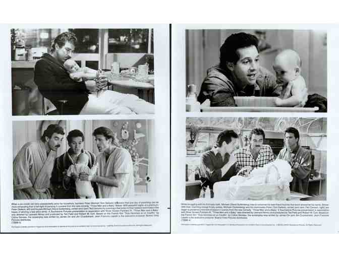 THREE MEN AND A BABY, 1987, movie stills, Tom Selleck, Steve Guttenberg