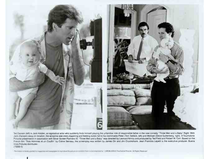 THREE MEN AND A BABY, 1987, movie stills, Tom Selleck, Steve Guttenberg