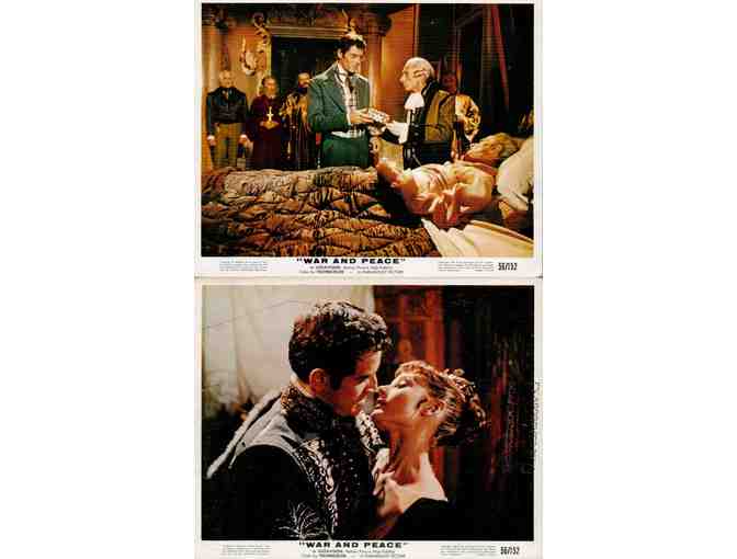 WAR AND PEACE, 1956, mini lobby cards, Audrey Hepburn, Mel Ferrer