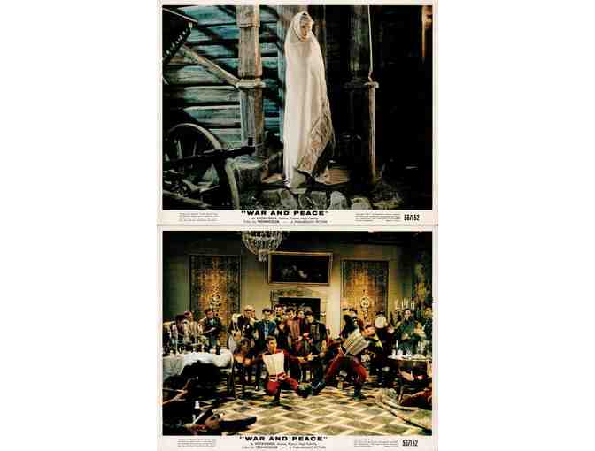 WAR AND PEACE, 1956, mini lobby cards, Audrey Hepburn, Mel Ferrer
