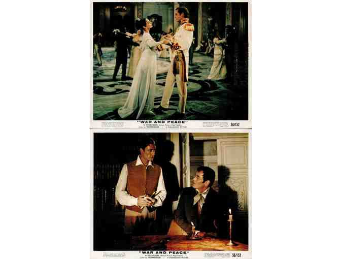 WAR AND PEACE, 1956, mini lobby cards, Audrey Hepburn, Mel Ferrer