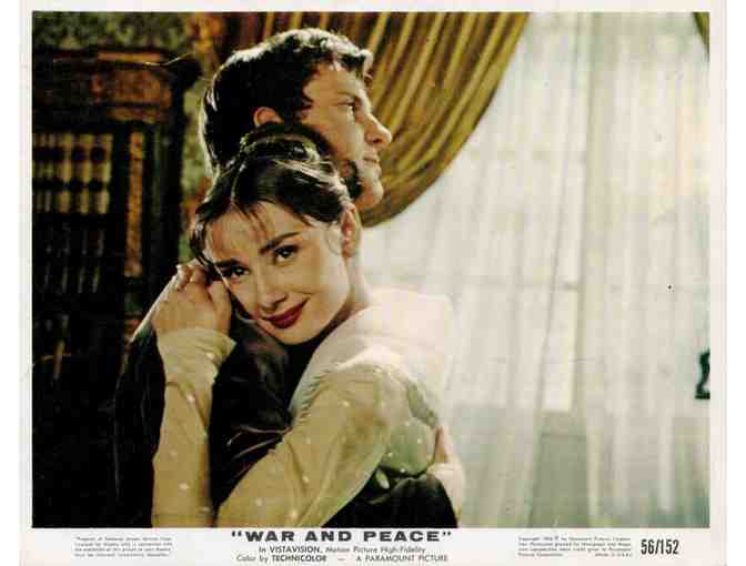 WAR AND PEACE, 1956, mini lobby cards, Audrey Hepburn, Mel Ferrer