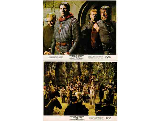 WAR LORD, 1965, mini lobby cards, Charlton Heston, Richard Boone