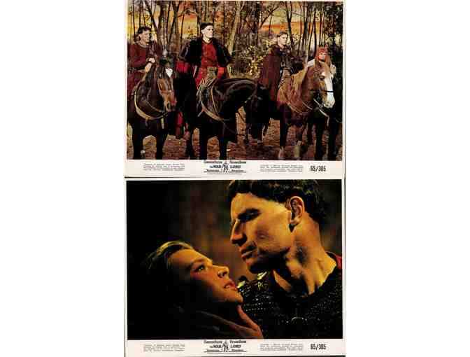 WAR LORD, 1965, mini lobby cards, Charlton Heston, Richard Boone