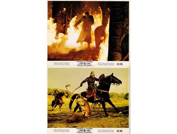 WAR LORD, 1965, mini lobby cards, Charlton Heston, Richard Boone