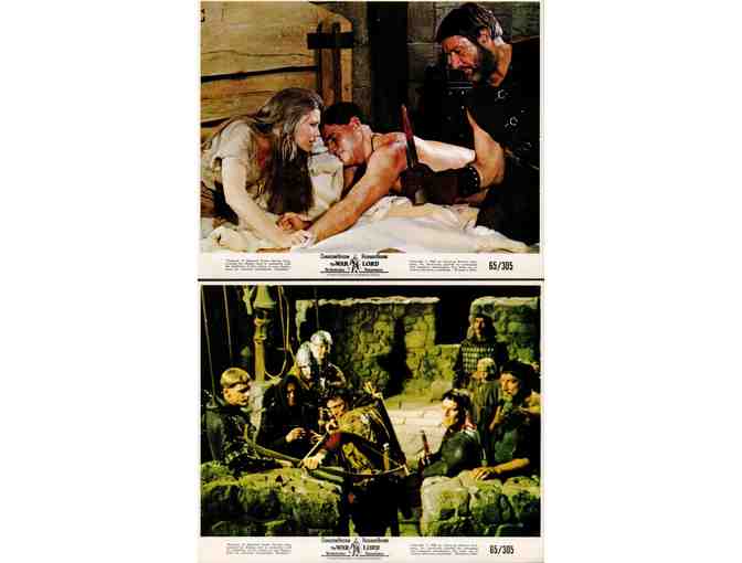 WAR LORD, 1965, mini lobby cards, Charlton Heston, Richard Boone