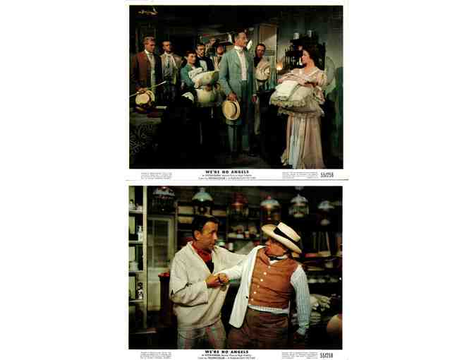WERE NO ANGELS, 1955, mini lobby cards, Humphrey Bogart