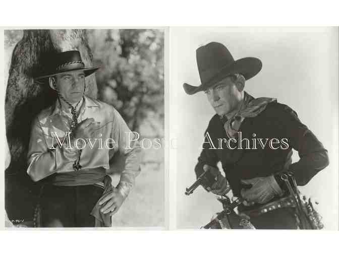 BUCK JONES, group of 9 8x10 classic celebrity portraits and photos