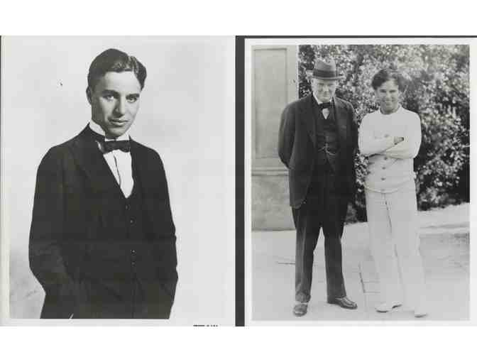 CHARLIE CHAPLIN, group of classic celebrity portraits, stills or photos