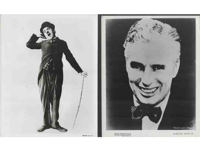 CHARLIE CHAPLIN, group of classic celebrity portraits, stills or photos
