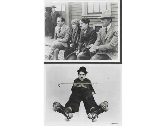 CHARLIE CHAPLIN, group of classic celebrity portraits, stills or photos